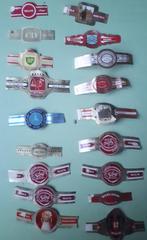 18 bracelets à cigares de différentes marques, Comme neuf, Enlèvement ou Envoi, Bagues de cigare
