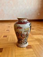 Japanse antieke Satsuma porseleinen vaas, Antiek en Kunst, Ophalen of Verzenden