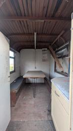 Pipowagen / werfkeet met 2 aparte ruimtes + toilet (3,70x2m), Caravans en Kamperen, Ophalen, Gebruikt