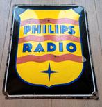 philips radio emaille bord jaren '30, Verzamelen, Ophalen of Verzenden, Gebruikt