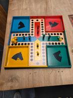 Vintage houten paardenrenbaan en jockey, Antiek en Kunst, Ophalen