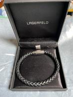 Bracelet en cuir tressé Lagerfeld, Ophalen, Nieuw, Zwart, Leer