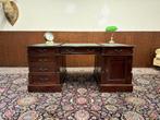Klassiek Engels Chesterfield Bureau Partnerdesk, Antiek en Kunst, Ophalen of Verzenden