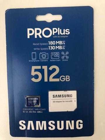 originale SAMSUNG Carte mémoire PRO Plus micro SDXC 512 GB