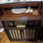 Werkende radio met platenspeler., Antiquités & Art, Enlèvement