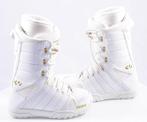 38 EU snowboard schoenen THIRTYTWO LASHED, white/gold, Verzenden, Gebruikt, Schoenen