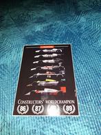 Sticker Honda Formule 1, Verzenden