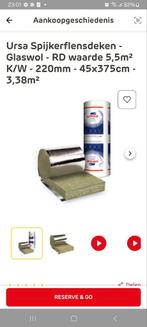 6 rollen ursa isolatie minerale wol 22 cm dikte, Doe-het-zelf en Bouw, Isolatie en Afdichting, Ophalen