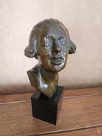 Bronzen buste "Femme sereine" – gesigneerd L. Giannoni, Ophalen, Brons