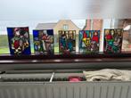 5 vintage glas in lood raamhangers (1850-1950), Antiek en Kunst, Ophalen