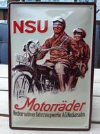 Metalen Reclamebord van NSU Motorrader in reliëf-20x30cm, Collections, Marques & Objets publicitaires, Envoi, Panneau publicitaire