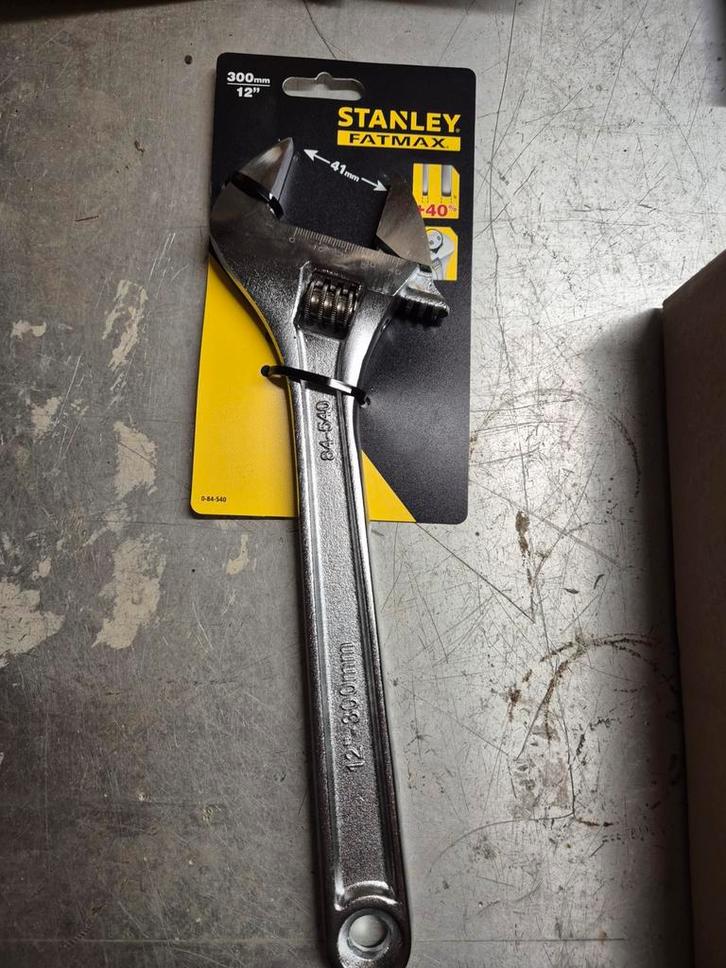 Clé réglable Stanley 0-84-540 (clé anglaise), Bricolage & Construction, Outillage | Outillage à main, Neuf, Enlèvement ou Envoi