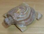 Agaat:Schildpad met een mooie structuur- 10¾ cm.-bruin-groen, Verzenden, Mineraal