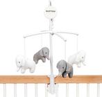 Nattou Elephant Tembo  Mobile musical pour bébés  Gris/blanc, Enlèvement ou Envoi, Neuf, Cadeau d'accouchement