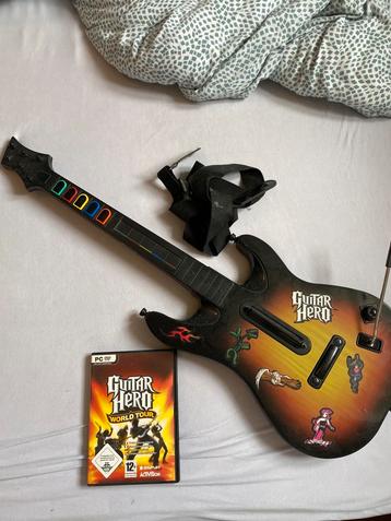 Guitar & Guitar Hero: World Tour-game voor PC., Ophalen, Zo goed als nieuw