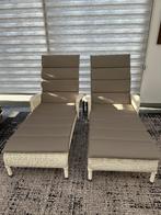 2 ligbedden Vincent Sheppard, Tuin en Terras, Ophalen, Nieuw, Rotan, Verstelbaar