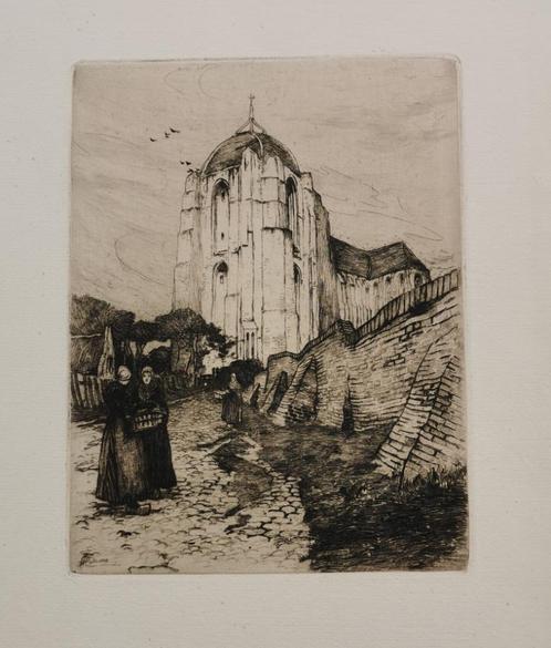 Henri Cassiers 4x, Antiek en Kunst, Kunst | Etsen en Gravures, Ophalen of Verzenden