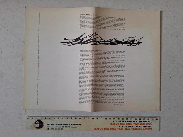 Zeldzaam tijdschrift Strates nr 2 april 1964 Dotremont, Boeken, Kunst en Cultuur | Beeldend, Zo goed als nieuw, Ophalen of Verzenden