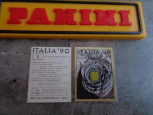 PANINI VOETBAL STICKER WORLD CUP 90 ITALIA WK  EMBLEEM **, Hobby en Vrije tijd, Stickers en Plaatjes, Sticker, Ophalen of Verzenden