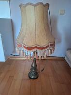Tinnen staanlamp   1 m hoog 50cm doors medeleven lampekap, Antiek en Kunst, Ophalen