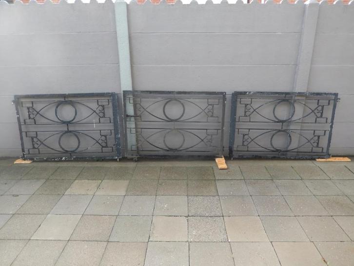 Smeedijzeren poort in 3 delen, Tuin en Terras, Tuinpoorten, Ophalen