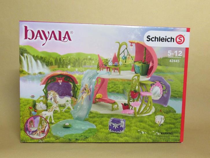 schleich BAYALA Bloemenhuis met Eenhoorns 42445, Collections, Jouets miniatures, Neuf, Enlèvement ou Envoi