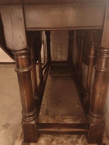 prachtige eiken Engelse notaristafel,kan ook als side table, Enlèvement