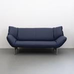 1x Leolux Tango 3 zits bank Kobaltblauw leder 203-223 cm