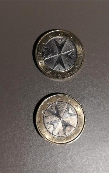 3 euromunten 1€ Malta 