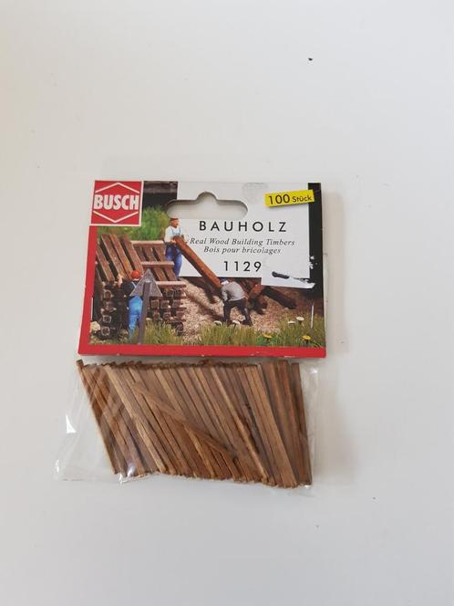 busch 1129: houten balken H0 100 stuks, Hobby & Loisirs créatifs, Modélisme | Figurines & Dioramas, Neuf, Diorama, 1:50 ou moins