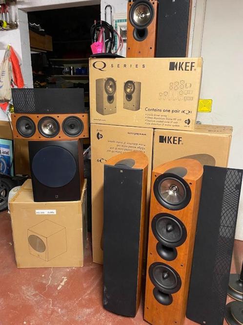 KEF iQ Series 5.1: (5 speakers + sub woofer), Audio, Tv en Foto, Home Cinema-sets, Gebruikt, 5.1-systeem, 70 watt of meer, Overige merken