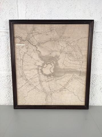 Antieke kaart van Menen, 1706 beschikbaar voor biedingen