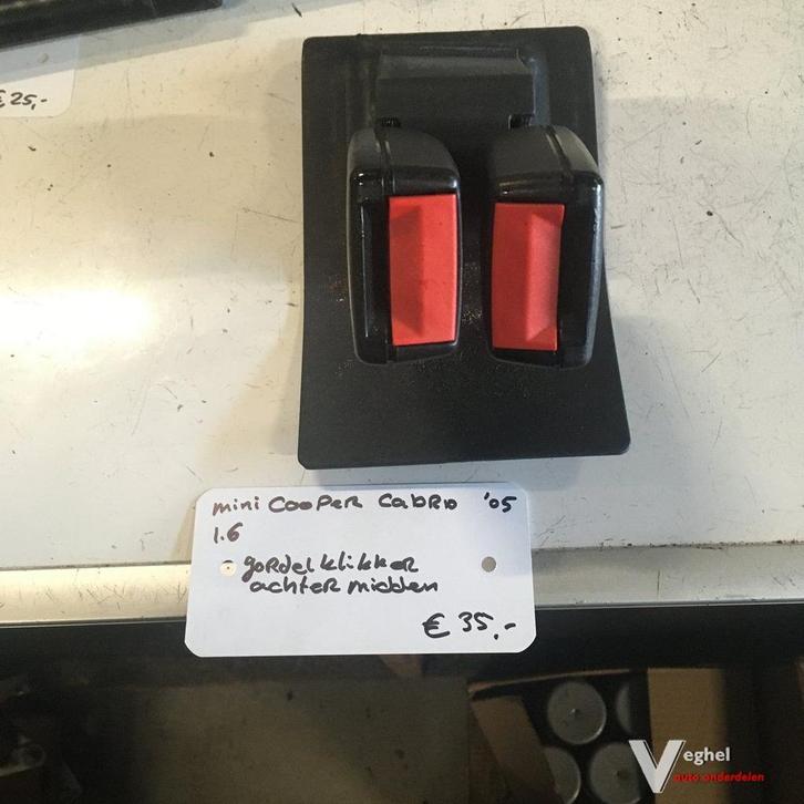 Mini Cooper Cabrio 1.6    2005 Gordel sluiting Achter 5321 2, Auto-onderdelen, Interieur en Bekleding, Gebruikt, Ophalen of Verzenden