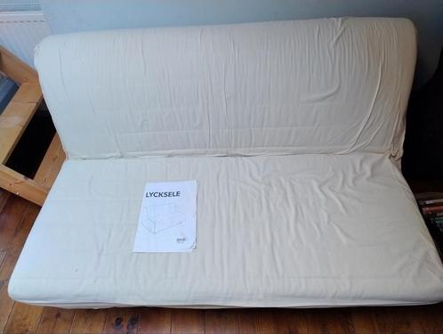 Canapé lit convertible 2 places, Huis en Inrichting, Slaapkamer | Slaapbanken, Gebruikt, 100 cm, Tweepersoons, Beige, Ophalen
