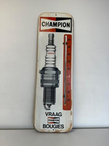 CHAMPIGNON oude reclame thermometer 