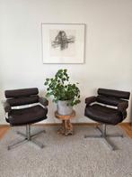 Vintage jaren 70 kappersstoelen, Huis en Inrichting, Fauteuils, Ophalen, Gebruikt