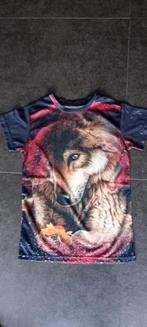 shirt met wolf maat 146, Kinderen en Baby's, Kinderkleding | Maat 146, Ophalen of Verzenden, Zo goed als nieuw, Meisje, Shirt of Longsleeve