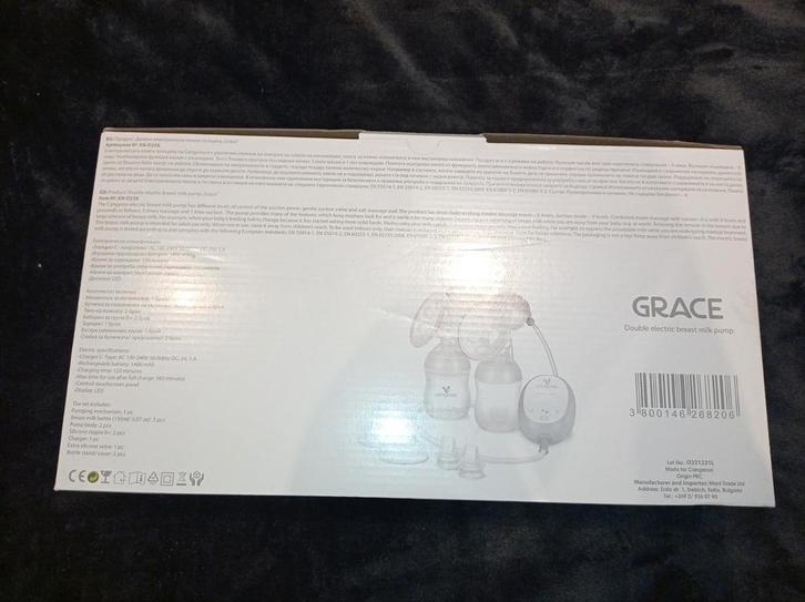 Cangaroo Grace dubbele elektrische borstkolf - Zo goed als n, Kinderen en Baby's, Babyvoeding en Toebehoren, Borstkolf, Ophalen