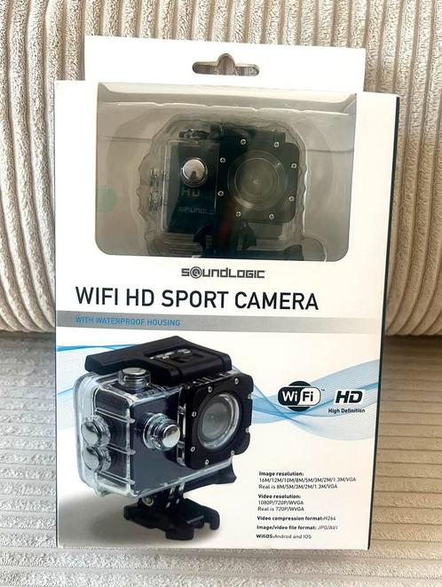 Caméra de sport SoundLogic Wi-Fi HD ! (NOUVEAU), TV, Hi-fi & Vidéo, Caméras action, Neuf, Autres marques, Enlèvement ou Envoi