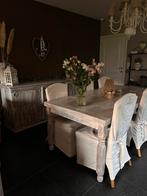 Landelijke eetkamer; dressoir, tafel met 6 stoelen, Huis en Inrichting, Ophalen, Gebruikt, Landelijk, 6 tot 8 stoelen