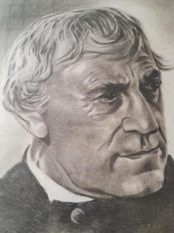 Dessin à la plume de Cyriel Verschaeve 70x55, Enlèvement ou Envoi
