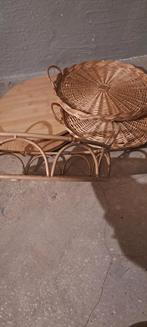 Dienbladen hout, rotan, Ophalen