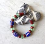 Nieuwe armband voor dames of heren blauw, groen en rood, Staal, Blauw, Nieuw, Ophalen of Verzenden