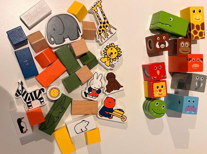 Nijntje houten blokken + Vilac Savanna houten muziekblokken, Enfants & Bébés, Jouets | Jouets en bois, Utilisé, Enlèvement