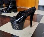 Latex fetisj muiltjes merk Pleaser mooi en super sexy, Kleding | Dames, Verzenden, Zwart, Nieuw, Pleaser
