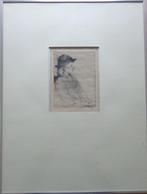 DRIES VAN DEN BROECK / MEISJESPORTRET / ETS / 61x45cm KADER, Antiek en Kunst, Ophalen of Verzenden