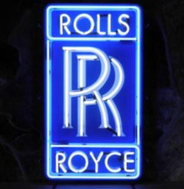Mooie Rolls Royce neon decoratie verlichting showroom lamp beschikbaar voor biedingen