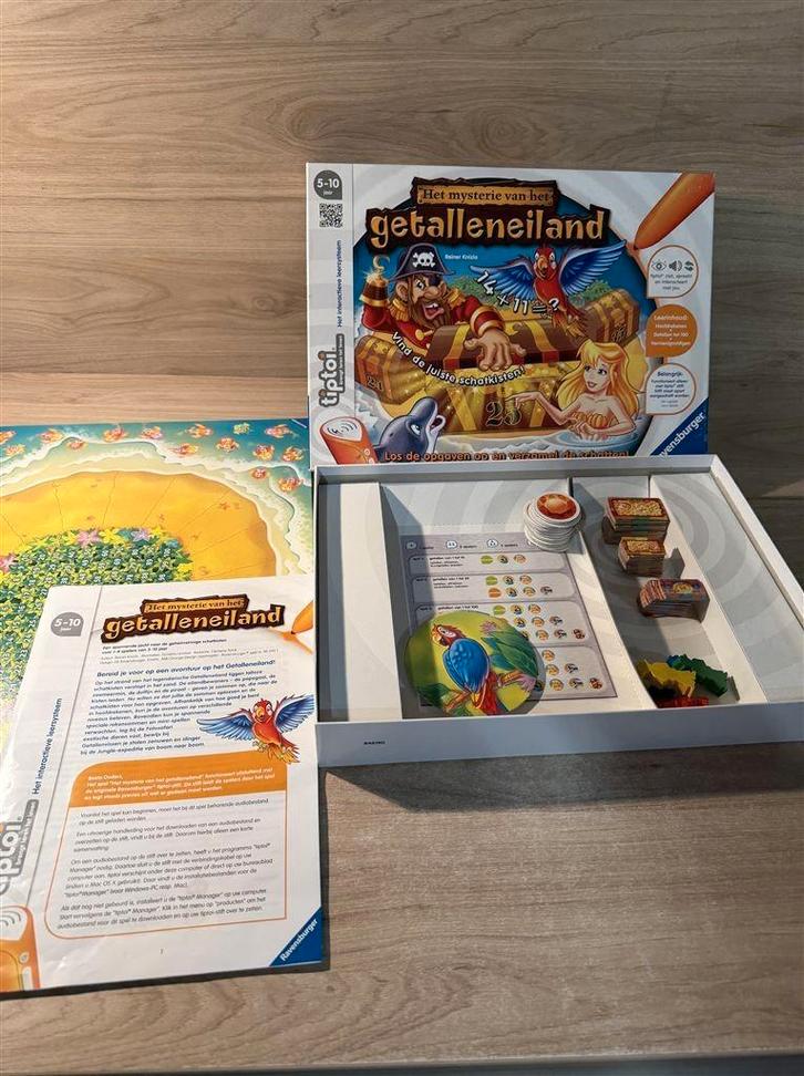 Tiptoi het mysterie van getalleneiland - s6709, Hobby & Loisirs créatifs, Jeux de société | Jeux de plateau, Comme neuf, Envoi