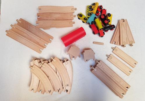 Houten trein IKEA (64 stuks), Kinderen en Baby's, Speelgoed | Houten speelgoed, Gebruikt, Overige typen, Ophalen of Verzenden