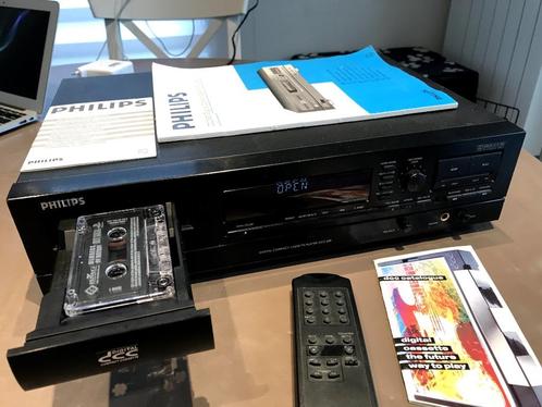 Philips DT600 DCC player/Recoder deck, TV, Hi-fi & Vidéo, Decks cassettes, Double, Philips, Auto-reverse, Commandes tactiles, Tape counter